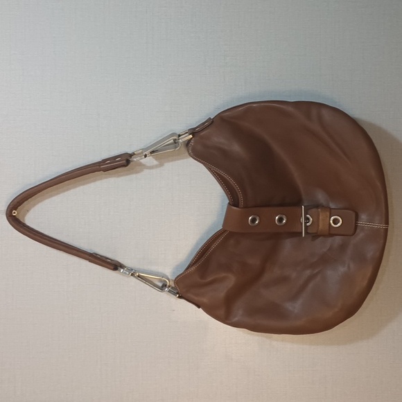 Luis Esteve Purse Soft Leather Shoulder Handbag Silver Hardware Made in Spain - Picture 2 of 11